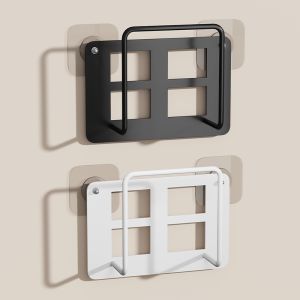 Wall-Mounted Router Storage Box Holder Iron Material Living Room Organization Tool Neatly Arranges Cables And Devices