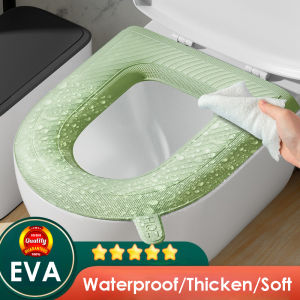 [Còn Hàng] Bệ ngồi toilet Tấm phủ cho phòng tắm đệm Bệ ngồi toilet EVA bọc bệ ngồi toilet có thể giặt được có tay cầm tái sử dụng