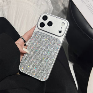 szhaiyu | Luxury Glitter Rhombus Grid Sequins TPU Phone Case for IPhone 17 Air 16E 15 14 Plus 13 12 11 Pro Max Soft Protective Cover