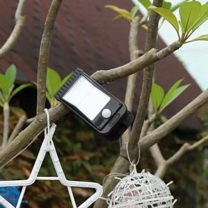 LED Solar Garden Light Outdoor Clip-on Wall Lamp Motion Sensor IP65 Waterproof Camping Lighting