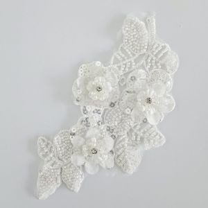 lace bordir full payet 3d handmade flower