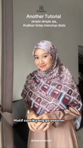 Femirla - Yasmin Hijab Kerudung Segi Empat Motif Untuk Santriwati Pesantren dan Sekolah Islam