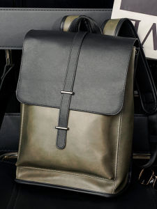 Túi Đeo Vai Đôi Thời Trang Retro Thường Ngày Cho Nam Túi Du Lịch Túi Đựng Máy Tính Dung Tích Lớn Túi Sách Học Sinh Túi Đeo Vai Mềm PU