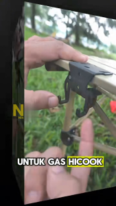 ISE MOUNT Bracket Gantung Gas Kaleng Canister Hicook Outdoor Clamp Meja Kuat Anti Slip Camping Outdoor