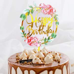 Happy Birthday Cake Topper Acrylic Letter Cake Toppers Party Supplies Party Decorations for Kids