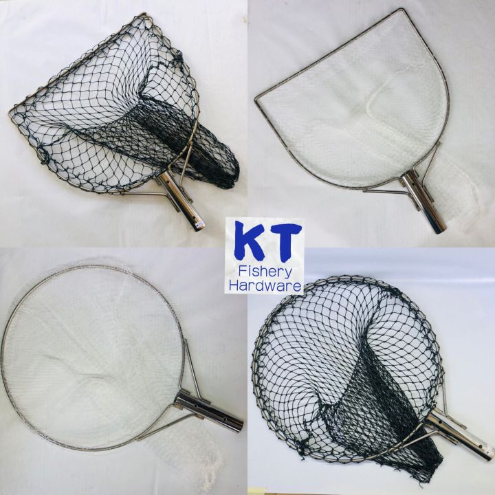 Sauk Stainless Steel PE / Mono Fishing Landing Net ikan/sotong scoop fish/octopus  不锈钢捞子 捞鱼/章鱼 白钢鱼捞 网捞子