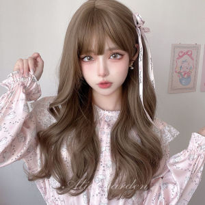 alice garden | Natural Bangs and Realistic Scalp Long Wavy Wig