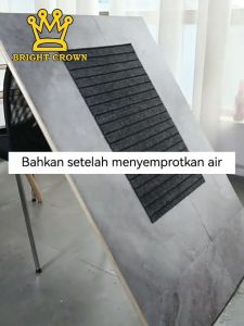 Bright Crown 2in1 Keset Dapur Premium Motif Garis Bahan Karet PVC AntiSlip 3WARNA (1set 2pcs)