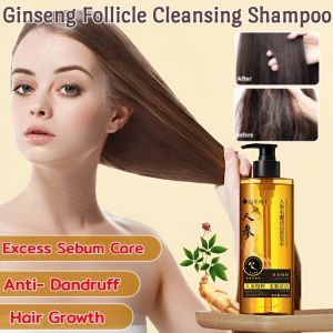 Ginseng Follicle Cleansing Shampoo Regulate Sebum Production Removes Styling Residues For All Hair Types