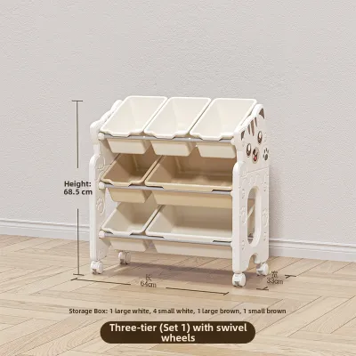 MLZH | Childrens Storage Organizer Toy Cabinet