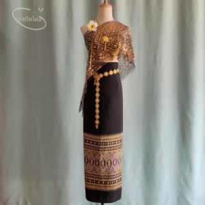 ผู้หญิง ชนเผ่า ชุดเต้นรํา ผ้าฝ้าย ผ้าลินิน รุ่นอัพเกรด Tai Minority Tai ผู้หญิง ฤดูร้อน แฟชั่นสตูดิโอถ่ายภาพชุด