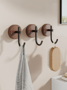 WEIMEIYUAN | Strong Adhesive Wall Hook Walnut Wood