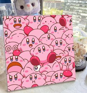 Kirby Digital Oil Painting DIY Pile Style Le Kids Cartoon Cute Small Hand Painted Filling Oil Painting