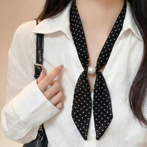 rosci | Adjustable Multi-use Accessory Dot Pattern Long Scarf