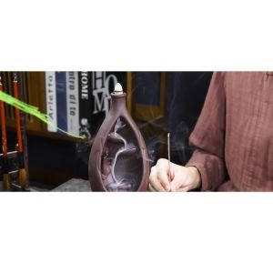 Thác Khói Trầm Hương Đốt Trầm Cao Cấp Mini Tặng Trầm Khói NgượcNụ Trầm Hương khói tỏa ngược hình tháp-HAUSE