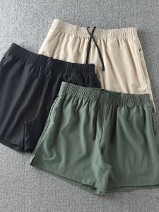 Running Sport Series Quick Dry Lightweight Summer Mens Solid Color Outdoor Casual Shorts Elastic Waist Loose Fit Fashion Urban Style