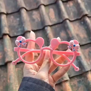 Kacamata Anak Fashion Anti Radiasi Sunglasses Mouse Pita Lucu Plww17