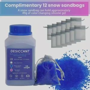 465g +12 Bags Reusable Silica Gel Waterproof Beads Moisture Absorber Electronic Product Desiccant Moisture Absorber Dehumidifier