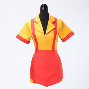 Bankruptcy Sisters Fast Food Cosplay Costume Short Skirt Annual Meeting Halloween Party Props Womens Outfit Set Ilteoipx
