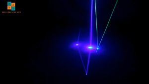 Đèn Laser Quét Tia Vẽ Hình 3D Cảm Biến Nháy Theo Nhạc 7 Màu - Đèn Bay Phòng Sân Khấu KTV Cao Cấp