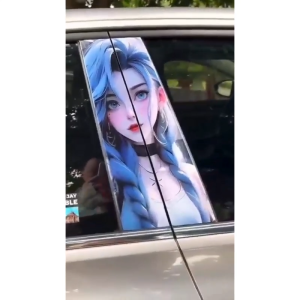 Ready Stock Car sticker PE film Cover Stripe Car Door Center Column Pillar sticker Car Window Middle 103 Uzui Tengen