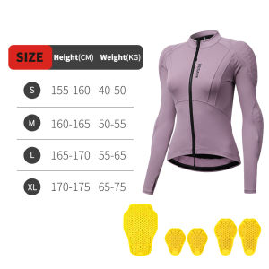 WOSAWE | WOSAWE Women Motorcycle Jacket Summer Riding Shirt Breathable Slim Fit Street Motorbike Clothing with Removable Pads