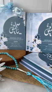 PAKET 10 BUKU Buku Yasin dan tahlil custom lengkap foto almarhum 40 hari 100 1000 hari zinia 6