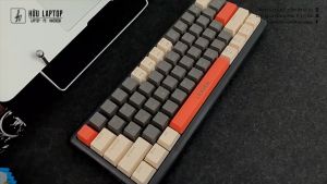 Bàn Phím Cơ Hàng Chính Hãng LEAVEN K610 61 Phím không dây bluetooth nhiều hệ màu RGB có tản nhiệt nước hai bên hông