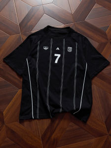 OUMULONG | Striped Ice Silk Mens Summer T-Shirt Youth Cleanfit