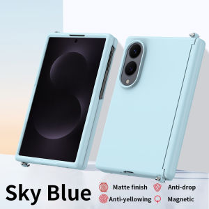 Luxury Z Fold 8 Wide Matte Gradient Magnetic Case for Samsung Galaxy Z Fold8 Hinge Protection for Magsafe Charge Frosted Cover