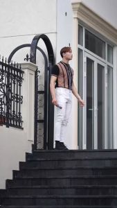 Áo Polo Style Nam MIXMEN Cổ Bẻ Vải Cotton Cá Sấu Mắt Lục Giác Phối Sọc và in hoạ tiết lạ mắt