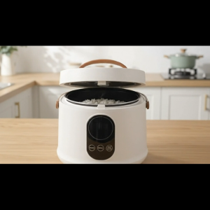 2L Multifunctional Rice Cooker 400W Mini Electric Rice Cooker Smart Touch LCD Display Non-Stick Inner Pot Rice Porridge Soup Cake Dessert Preset Timer Keep Warm