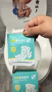 Convenient and portable decontaminationdisinfection wipes cleaning wipes toilet seat cleaningsterilizationwipes toilet seat cleaner disinfectionwipes 马桶清洁湿巾Toilet Cleaning Wipes