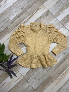 #ชุดไทยเด็ก เสื้อลูกไม้รุ่น ร5แขนยาว