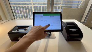 POS Machine set-up Essential Full Set: 10" Android Tablet Free POS App Cash Box Thermal Receipt Printer Tablet Stand