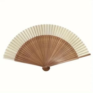 1PC Retro Tre Gấp Quạt Di Động Cầm Tay Mùa Hè Khiêu Vũ Quạt Truyền Thống Thủ Công Trang Trí Vật Dụng Cho Nữ