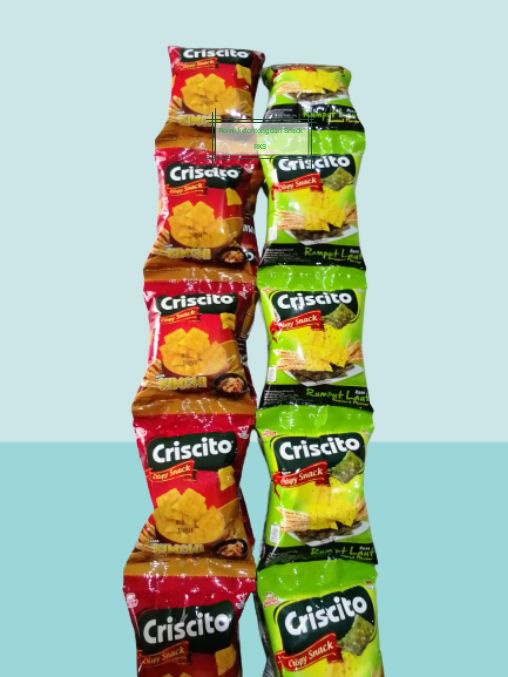 Criscito Crispy Snack Rumput Laut / Kimchi Renceng 10 Pcs x 10 gram