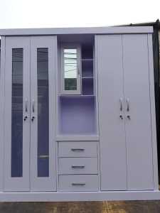 Lemari Jumbo 4 pintu/ Lemari tiktok /Lemari 4 Pintu