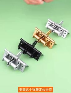 【EliteHome】(1 Pc) Gold Automatic Positioning Self Closing Spring Hinge Heavy Duty Door Closing Hinge Engsel Spring 弹簧合页