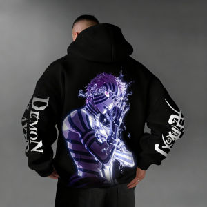 Demon Slayer Anime New Original Hoodie 2025 Autumn and Winter Mens and Womens Street Casual Loose American Hip Hop Sweater Top