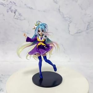 Bandai | 18cm Taito Coreful Figure No Gamed No Life Shiro Cat Ear School Uniform Ver PVC Anime Figure Collectible Model Doll Gifts Hot
