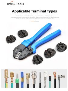 Iwiss | Long Handle Ratcheting Multi-Function Wire Crimping Pliers