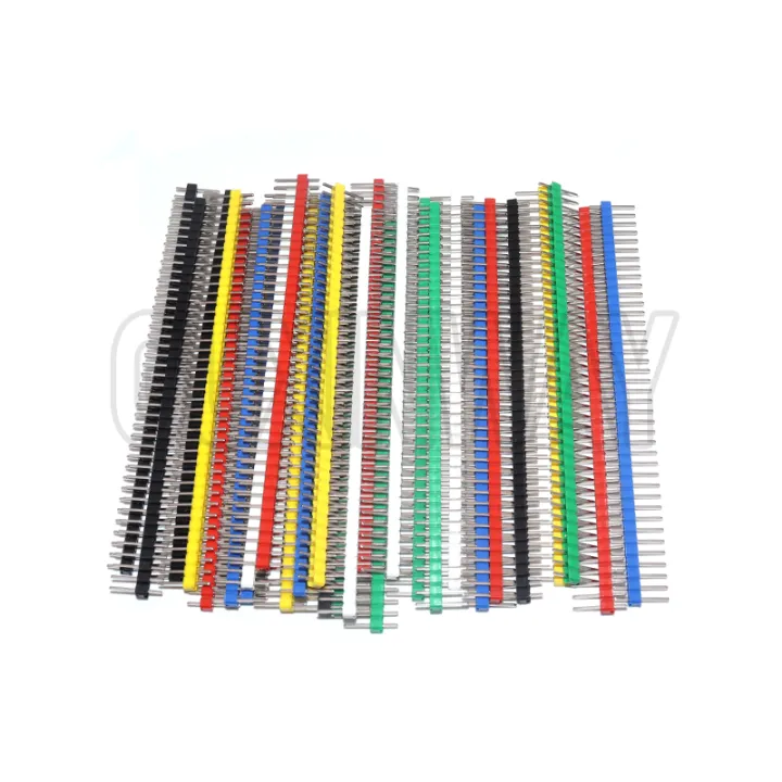 30PCS 40 Pin Breakable Pin Header 2.54mm Single Row Male Header ...