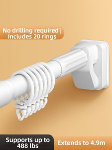 WEILAISHI | Silent Drill-Free Extendable Curtain Rail