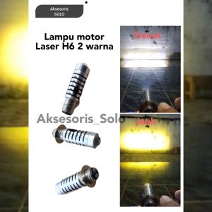 Lampu Laser Motor H6 2 warna Beat Vario Scoopy Mio Nex Supra vino dll