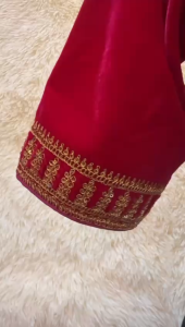 Women Velvet Redaymade Blouse colour:pink