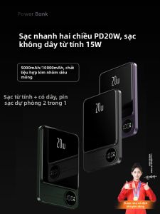 HANG | Sạc Dự Phòng Di Động Có Dây Magnetic 10000mAh