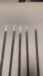 5PCS Long BBQ Skewers Extra Thick Barbecue Stick Heatproof Grip