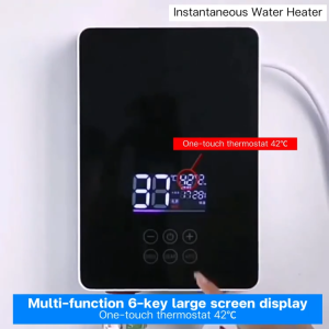 ORIGINAL Water heater 7500W Household Smart Water heater High-power 3S fast heating LCD Touchscreen With Self-modulating