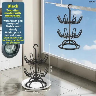 Rotatable Floor Shoe Rack